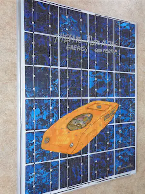 Panamarenko - THERMO PHOTOVOLTAIC ERNERGY CONVERTOR / KUNSTFARDE / 72x53cm / DECORATIEF kopen? Bied vanaf 1!