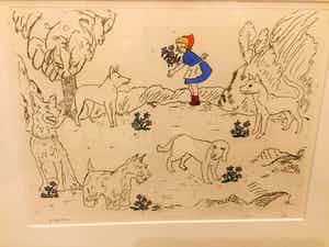 Pieter Holstein - Meisje met honden verkocht voor € 40!