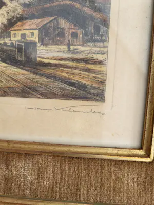 Hans Klemke - Industriële kleurenets - Hochofen Berlin - 1949 kaufen? Bieten Sie von 85!