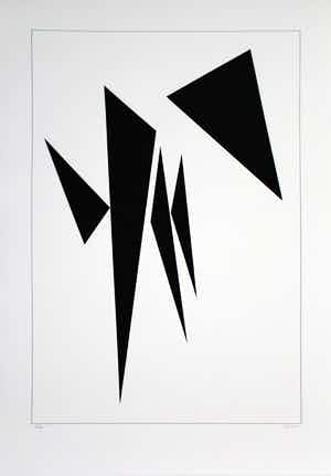 Genevieve Claisse - Composition géométrique gesigneerde 3D-constructie verkocht voor € 70!