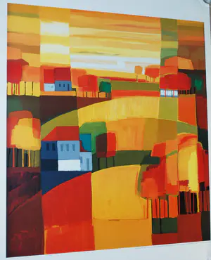 Ton Schulten - 4 boekwerken (1x gesigneerd) + een zeer grote offset 'Zomer' kopen? Bied vanaf 75!