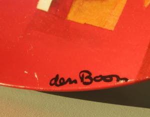 Theo den Boon - Platelen bord Confrontation uit de serie Proeven van Kunst - Royal Goedewaagen kopen? Bied vanaf 1!