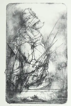 Dirkje Kuik - Litho, Zonder titel kaufen? Bieten Sie von 1!