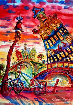 Elena Polyakova - Fiets in Amsterdam verkocht voor € 45!