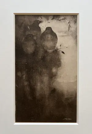Jan Mankes - Originele Heliogravure Lijsters in Avondschemering 1923 kopen? Bied vanaf 110!