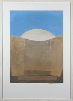 Fanny Mazure - Gouache op papier, Landschap - Ingelijst kopen? Bied vanaf 1!