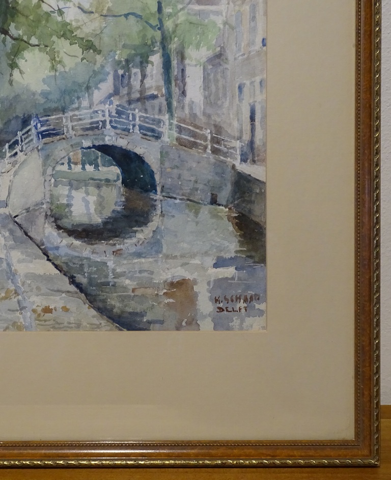 Hendrik Schaap - Stadsgezicht Delft kopen? Bied vanaf 30!