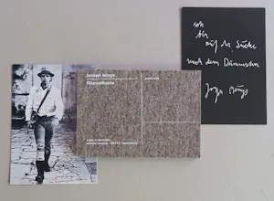Joseph Beuys - Filzpostkarte - zeefdruk op grijs vilt - edition Staeck kopen? Bied vanaf 75!