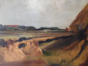 Floris Jespers - olie op doek, hooibalen, gesigneerd kopen? Bied vanaf 650!