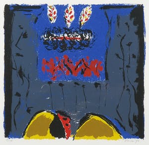 Henk Eikenaar - Zeefdruk, Zonder titel - Ingelijst kopen? Bied vanaf 1!