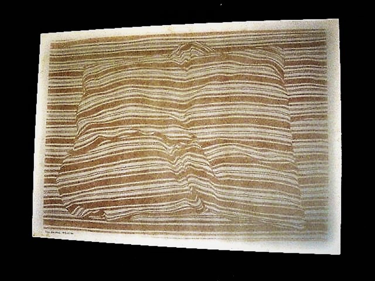 Har Sanders - Grote & Karakteristieke zeefdruk 'Ingedut kussen' - 1970 - potloodgesigneerd verkocht voor € 50!