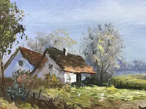 Henner Knauf - Landschapje kopen? Bied vanaf 1!