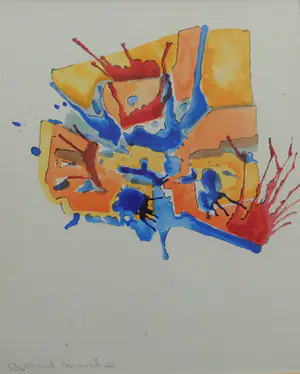 AcheterGerard Marchee - Abstracte aquarel? Enchérissez de 32!