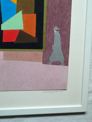 Doorlie Gerdes - Ingelijste potloodtekening , Silverman – 2020 - Lijst, 53 x 43 cm. kopen? Bied vanaf 100!