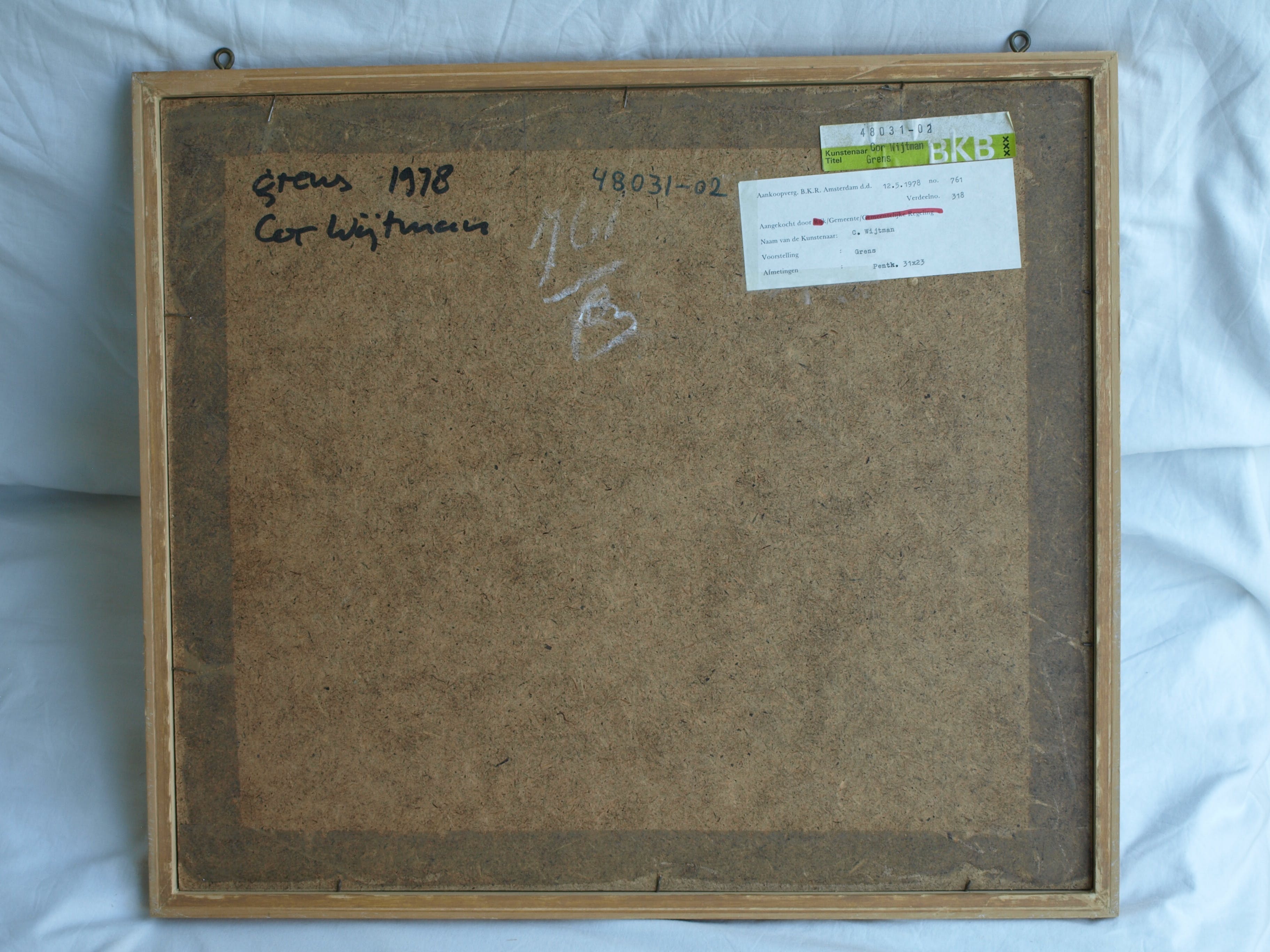 Cor Wytman - Pentekening , Grens – gesigneerd & ingelijst – 1978  kopen? Bied vanaf 1!