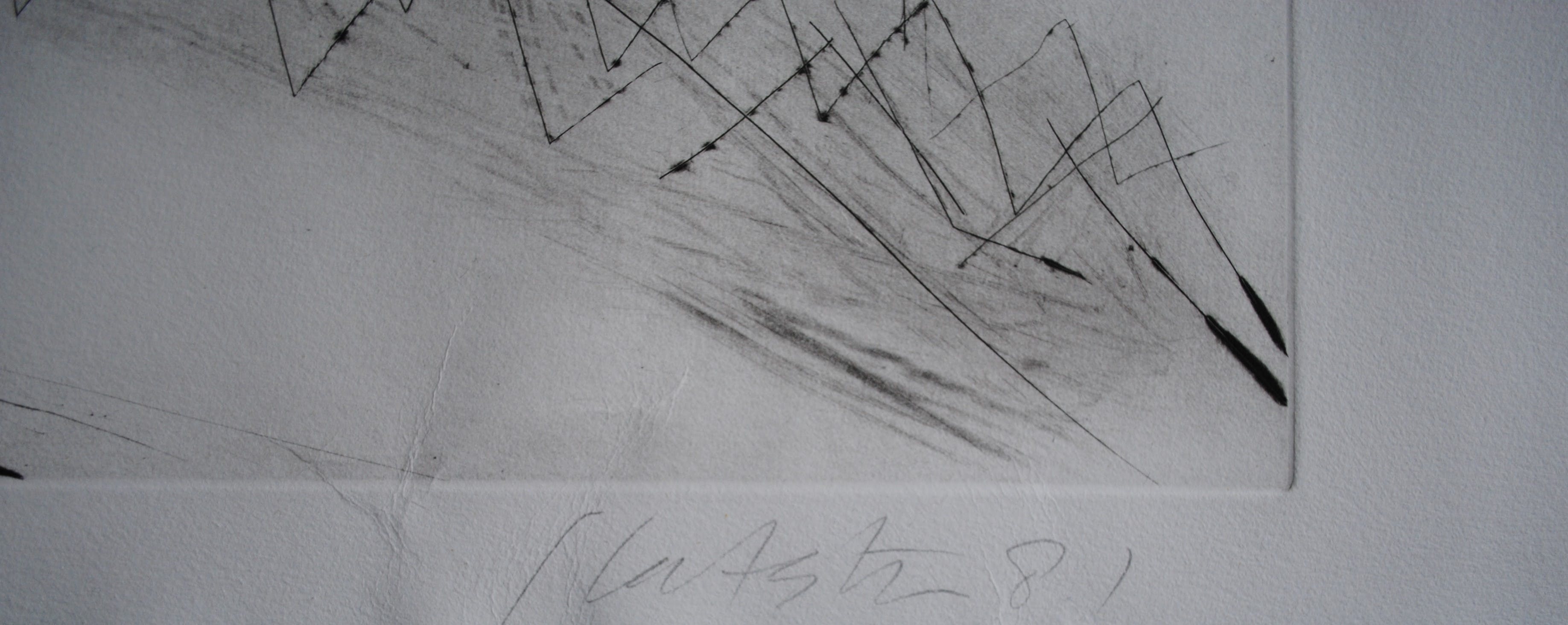 Ger Lataster - zwart-wit ets uit 1981 - z.t. kopen? Bied vanaf 10!