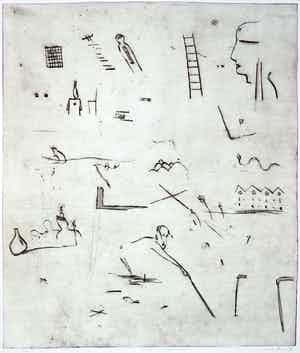 Henk Visch - Ets, Plaats bepalend verkocht voor € 1!