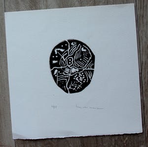 Henc van Maarseveen - Linoleumsnede - 1965 kopen? Bied vanaf 35!