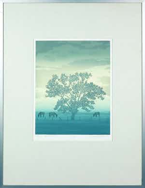 Hans Heijman - Kleurenets, Ken je dat land I - Ingelijst verkocht voor € 35!