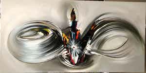 Gena - Abstract “ Storm” verkocht voor € 250!