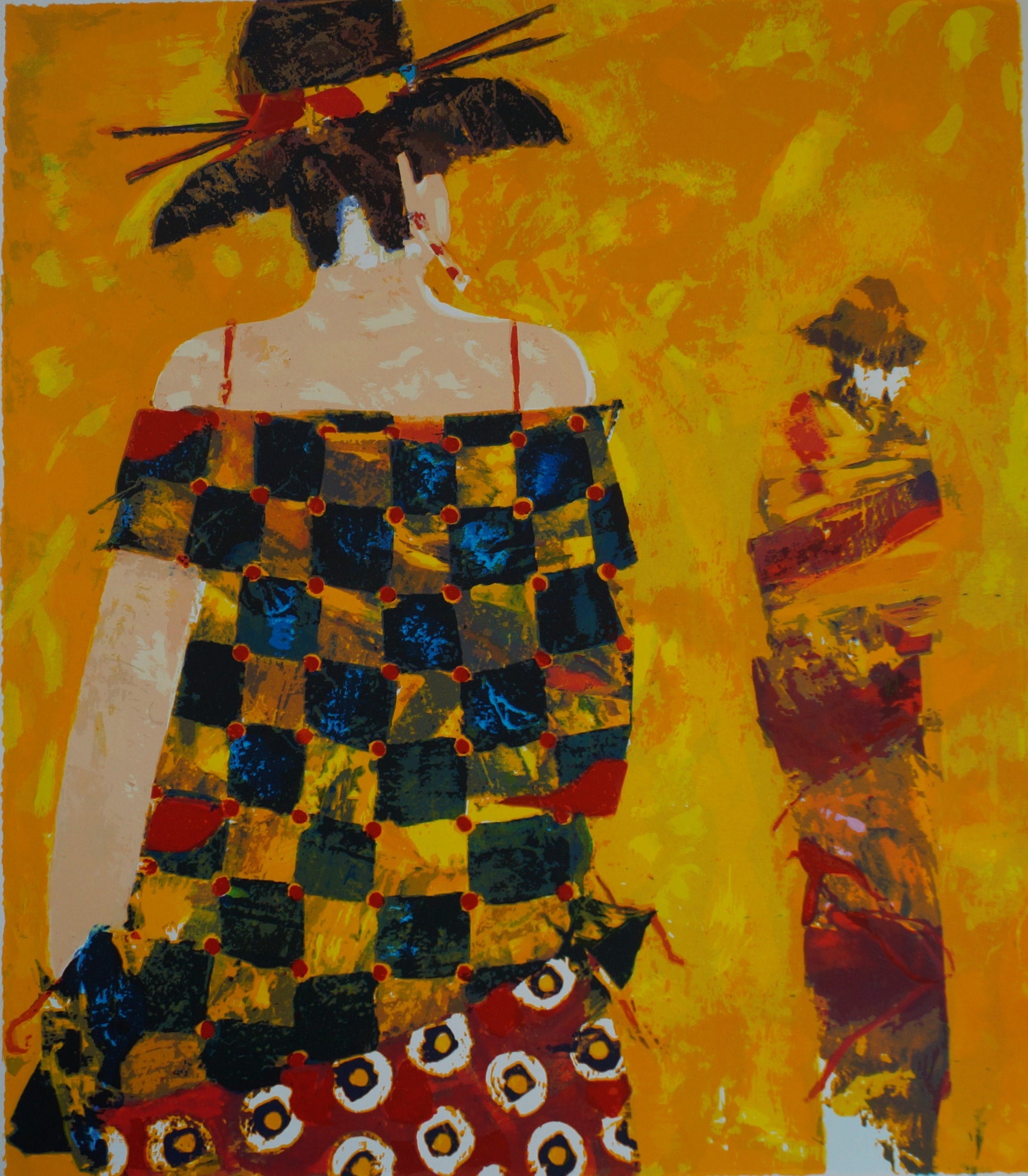 Willem van Scheijndel - Yoshiko's smile - zeefdruk verkocht voor € 90!