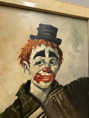 Niet of onleesbaar gesigneerd - Clown met accordeon kopen? Bied vanaf 10!