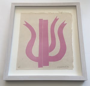 Klaas Gubbels - houtdruk 'Rose Driekan' - 2009 - oplage HC - ingelijst. kopen? Bied vanaf 325!