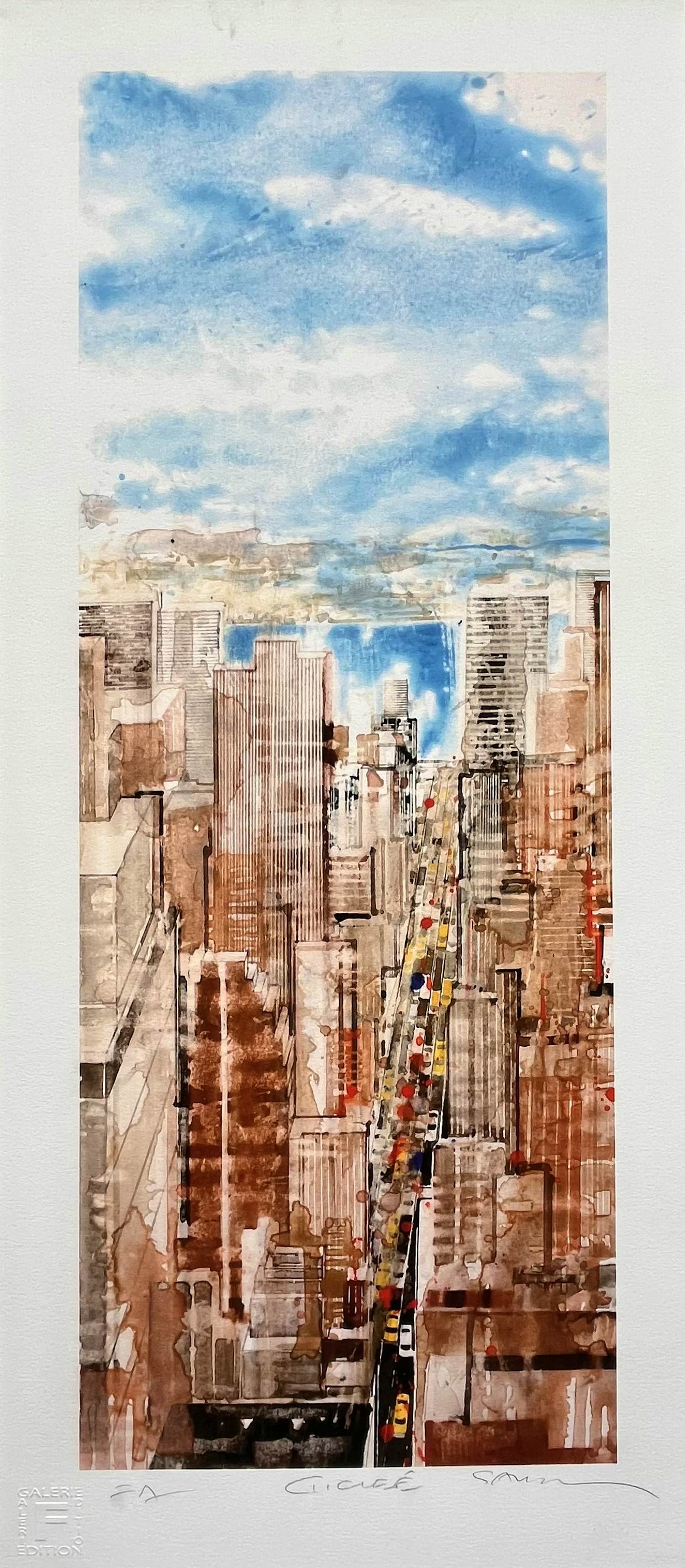 Gottfried Salzmann - Gesigneerde giclée - "NY Perspective I" - EA kopen? Bied vanaf 125!