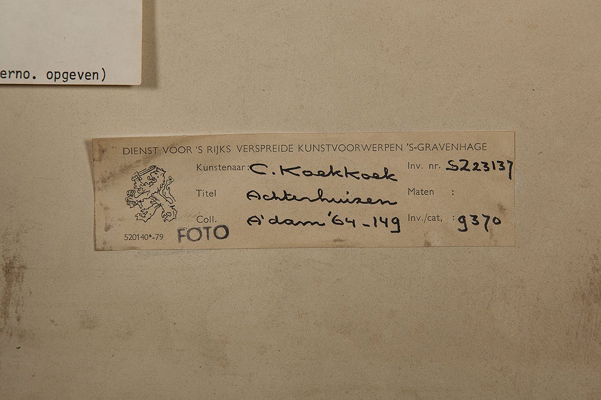 Cornelis Koekkoek - Inkt op papier - Achterhuizen kopen? Bied vanaf 15!