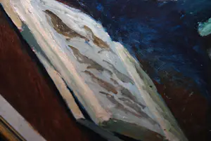 Theo Kurpershoek - stilleven met fles en bord - Heijdenrijk lijst - van Galerie de Krijtkring kopen? Bied vanaf 1500!