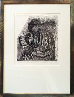 Ernst Vijlbrief - Ets (1963) verkocht voor € 50!