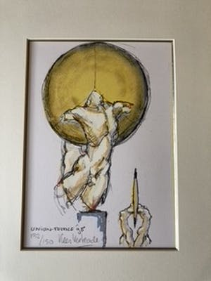 Kees Verkade - zeefdruk 'Union totale' kopen? Bied vanaf 85!