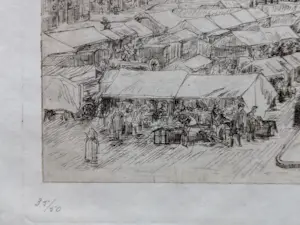 Gerrit Haverkamp - 1913 - De Grote Markt te Brugge kopen? Bied vanaf 35!