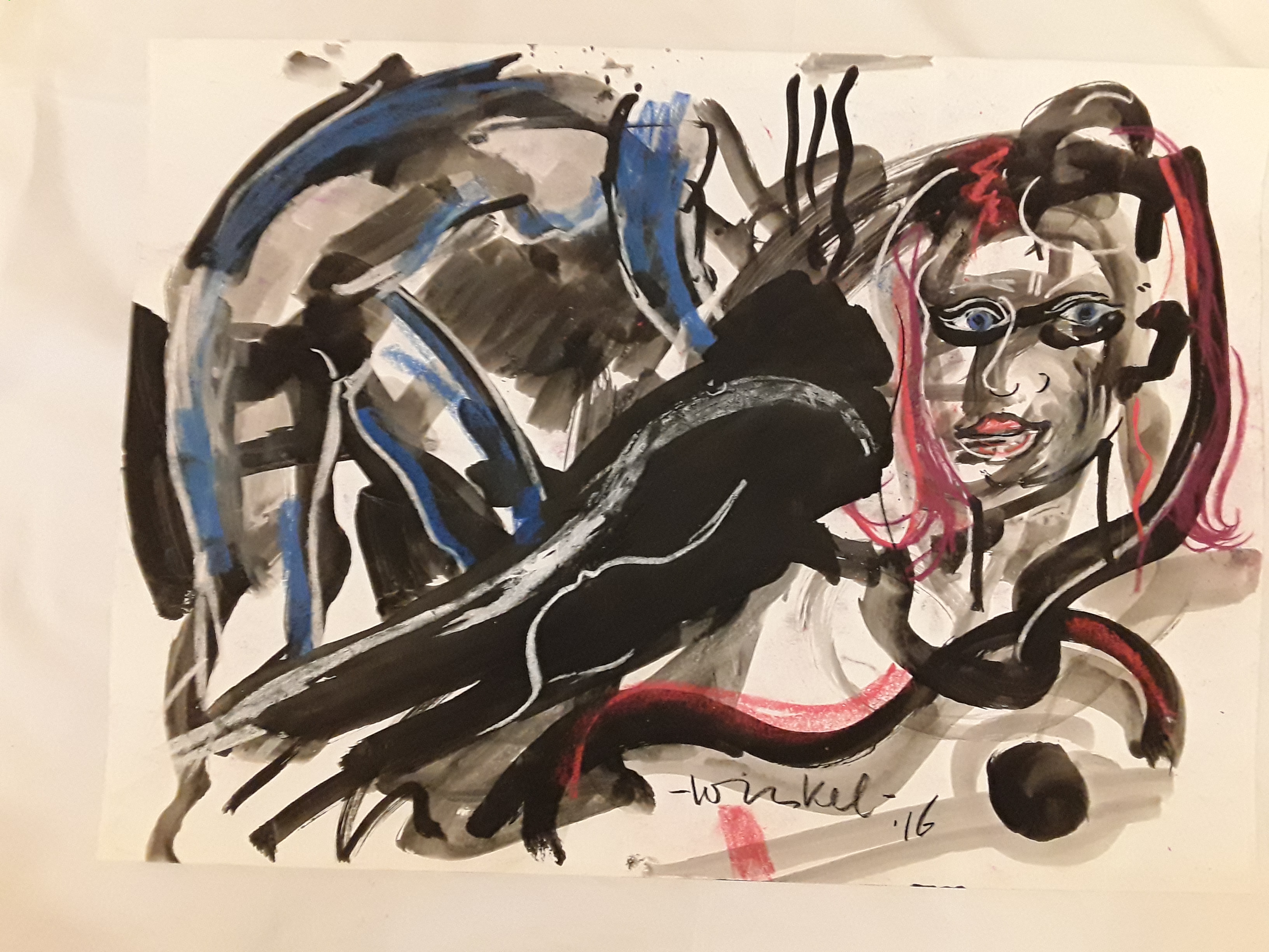Arien Winkel - Spuitbus,acryl,pastel,gesing. kopen? Bied vanaf 15!