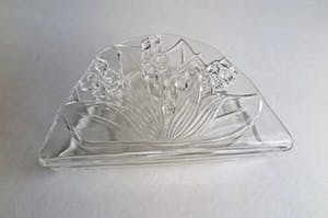 Walther glas - Schaal en servethouder - Kristalglas en Kristallen Vaas - Floraal decor kopen? Bied vanaf 10!