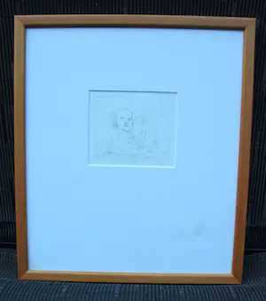 AcheterCo Westerik - Litho: Meisje met pop - 1996 (nette lijst !)? Enchérissez de 199!