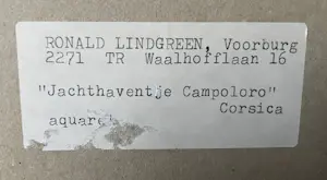 Ronald Lindgreen - "Jachthaventje Campolor Corsica " kopen? Bied vanaf 50!