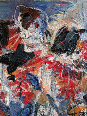 Doug Mellis - Kleurrijk ingelijst schilderij "Birds" (groot!) kopen? Bied vanaf 120!