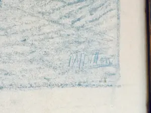 Peter Martinus Dillen - Interieur met tongewelf en figuur bij haard kopen? Bied vanaf 35!