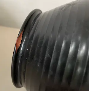 ADCO - Zwarte Ribbelvaas model 1014 kopen? Bied vanaf 1!