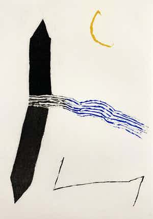 Harrie Gerritz - Ets/aquatint - 'Schaduw' - 1988 verkocht voor € 75!