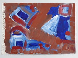 Wim Izaks - Gemengde techniek op stevig papier - Gesigneerd !!! kopen? Bied vanaf 90!