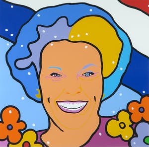 Shunyam - Zeefdruk, Royal Smile - Ingelijst kopen? Bied vanaf 1!