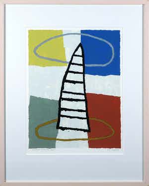 Harrie Gerritz - Zeefdruk, Torens - Ingelijst verkocht voor € 35!