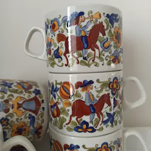 Villeroy en Boch - serie Troubadour, mokken/soepkommen en bordjes kopen? Bied vanaf 1!