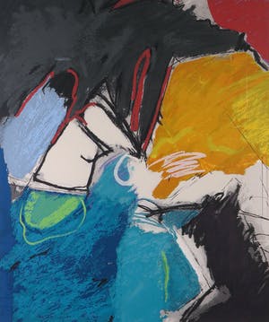 Henk van Vessem - Zeefdruk, Zonder titel - Ingelijst (Groot) kopen? Bied vanaf 35!