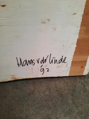 Hans van der Linde - Houtsnijwerk met verf kopen? Bied vanaf 40!