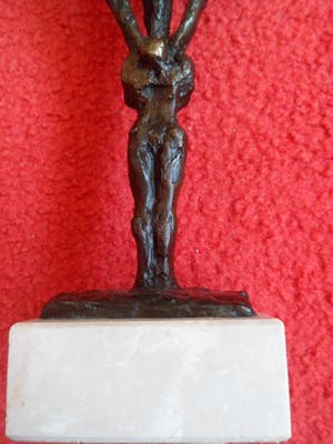 John Bier - De acrobaten groot beeld! kopen? Bied vanaf 175!