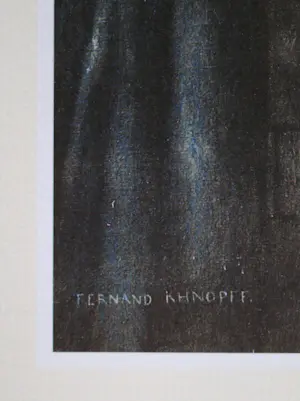 Fernand Khnopff - Een blauwe vleugel, 1894 - Offsetlithografie - 2003 kopen? Bied vanaf 100!