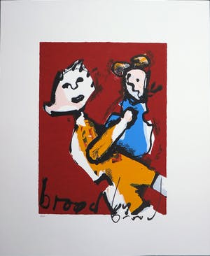 Herman Brood - Zeefdruk, Moeder en kind kopen? Bied vanaf 100!